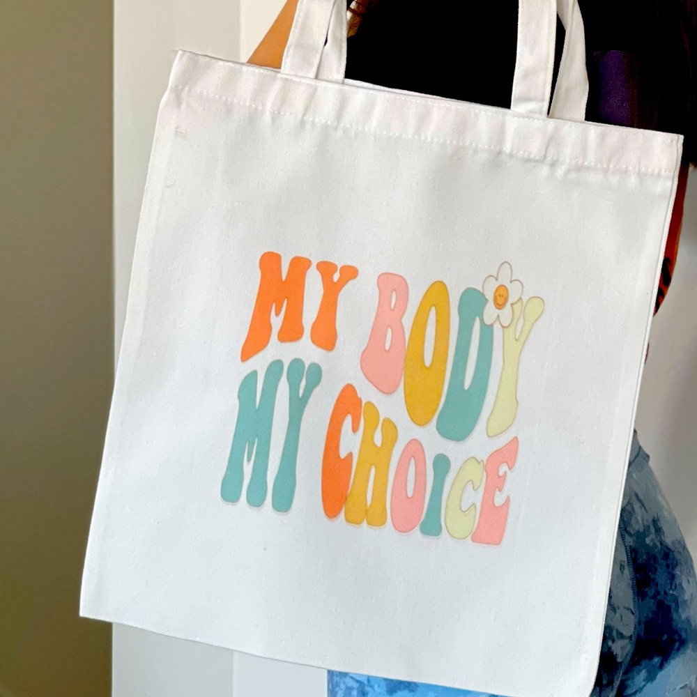 Canvas tote shoulder bag